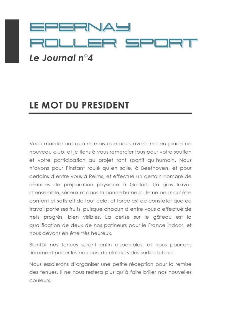 Le Journal ERS n°4